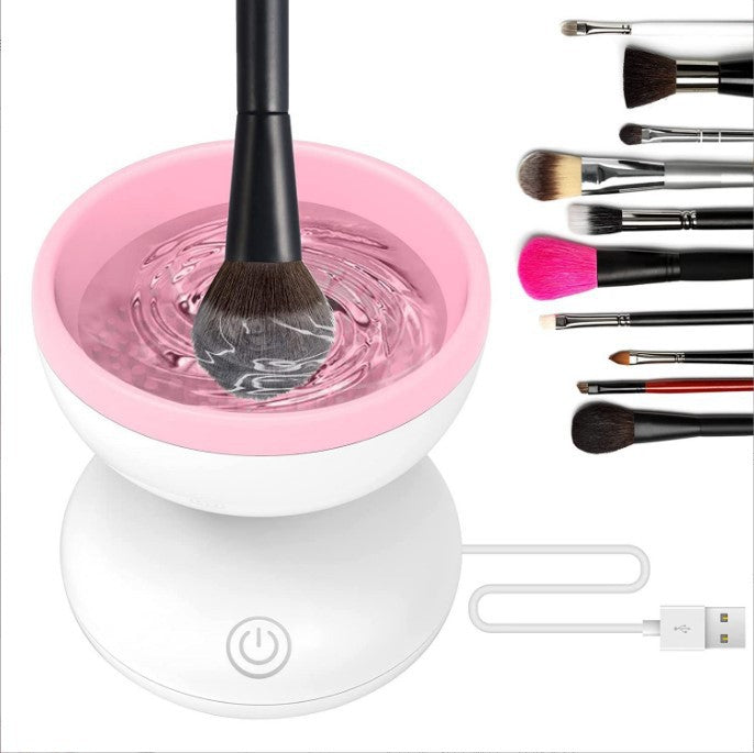 Electric Makeup Brush Cleaner Machine Portable Automatic USB Cosmetic Brush Cleaner Tools For All Size Beauty Makeup Brushes Set Cirexo