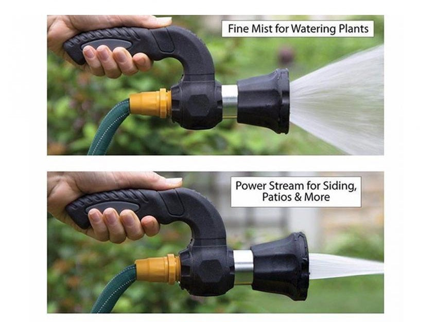 Mighty Power Hose Blaster Nozzle Lawn Garden Car Washing Cirexo