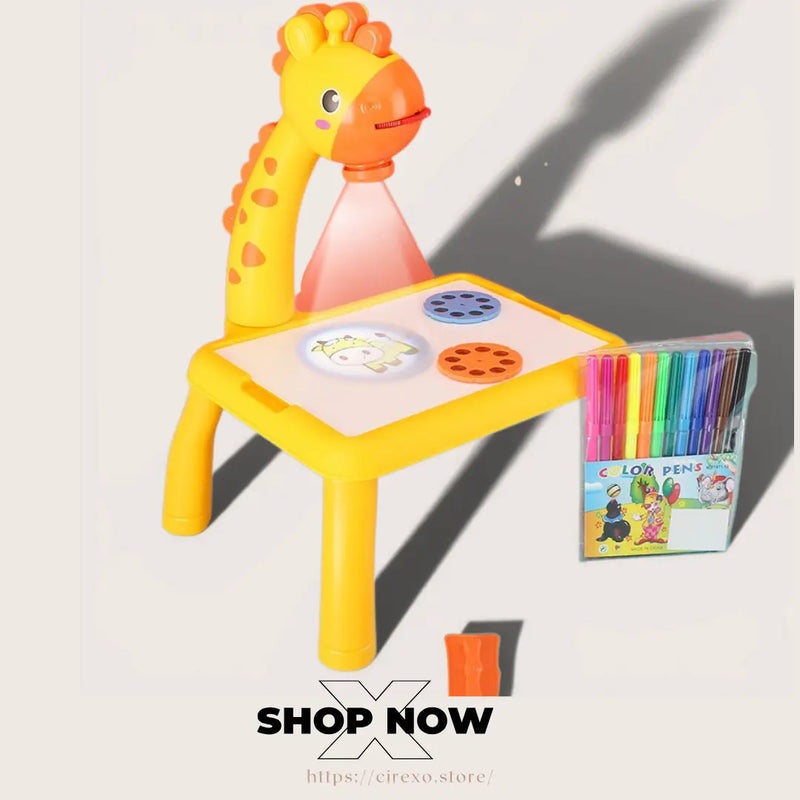 Kids LED Projector Drawing Table Cirexo