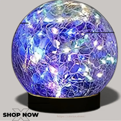 Garden Glow Solar Crackle Sphere Cirexo