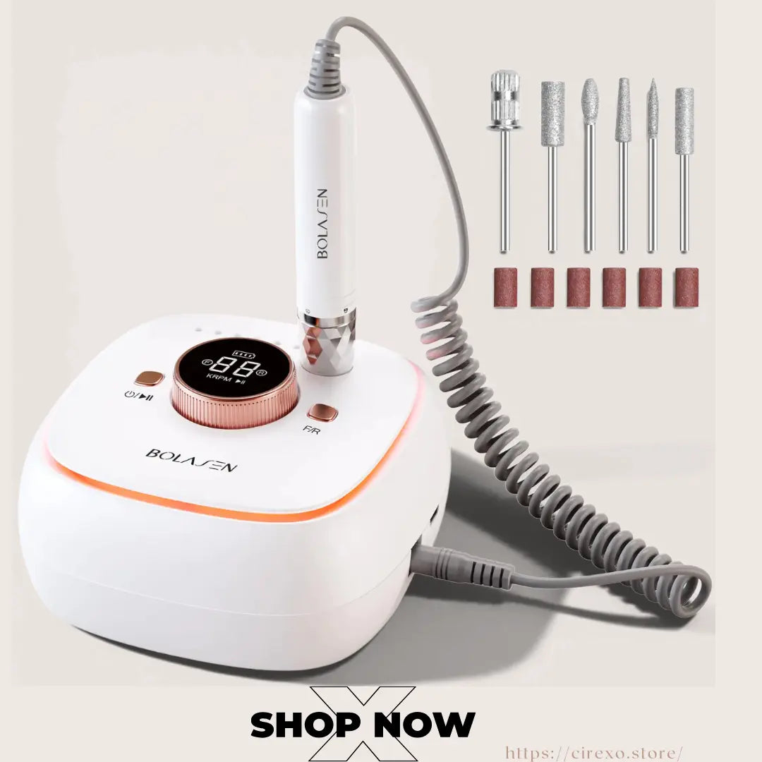 HaloDrill Pro 40K RPM Cordless Nail File Cirexo