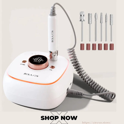 HaloDrill Pro 40K RPM Cordless Nail File Cirexo