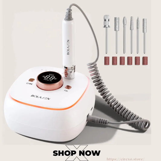 HaloDrill Pro 40K RPM Cordless Nail File Cirexo