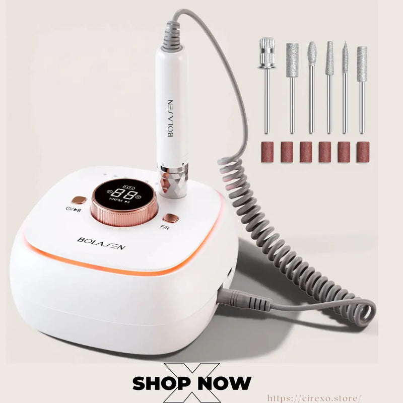 HaloDrill Pro 40K RPM Cordless Nail File Cirexo