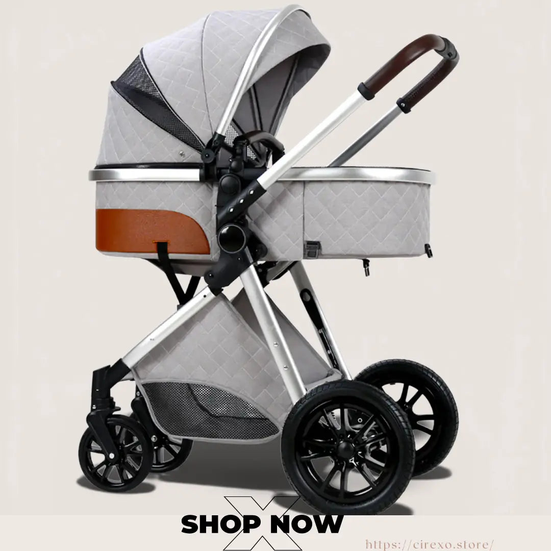 Folding Shock-Absorbing Baby Stroller