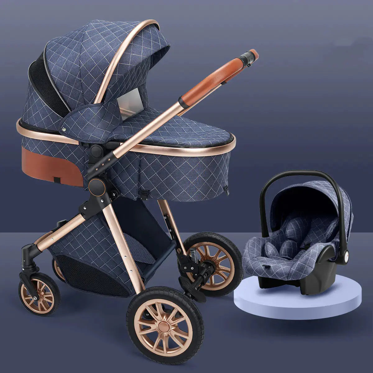 Folding Shock-Absorbing Baby Stroller Cirexo
