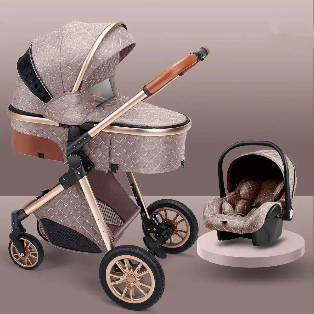 Folding Shock-Absorbing Baby Stroller Cirexo