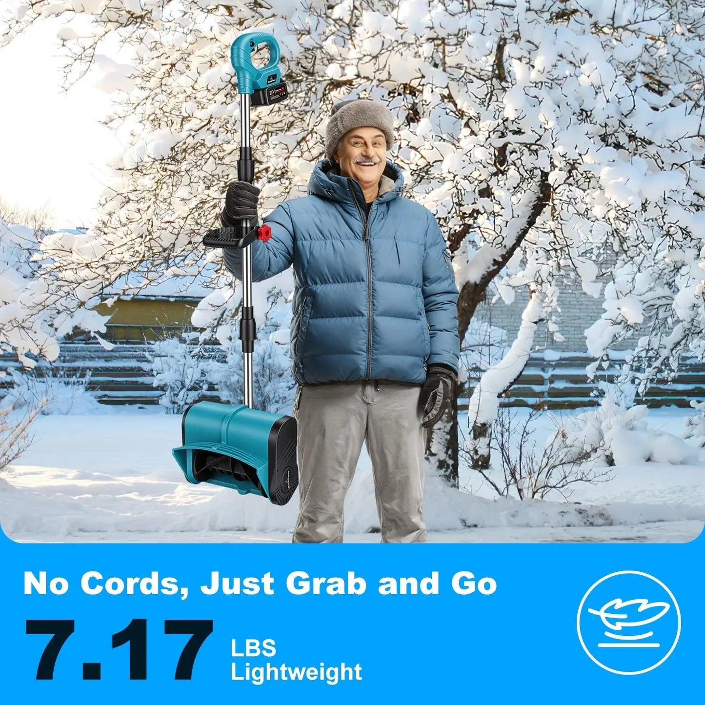 Cordless Snow Shovel & Battery Set Cirexo