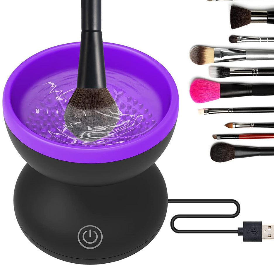 Electric Makeup Brush Cleaner Machine Portable Automatic USB Cosmetic Brush Cleaner Tools For All Size Beauty Makeup Brushes Set Cirexo