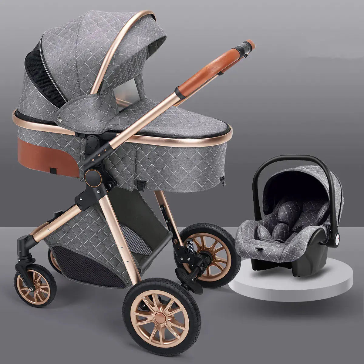 Folding Shock-Absorbing Baby Stroller Cirexo